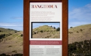 Rangihou Pa site through information board