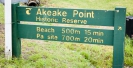 Information sign at Opito Bay