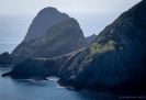 Cape Brett from the track - the hut is on the sunny ridge