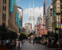 Pedestrian Street East Nanjing Road Shanghai