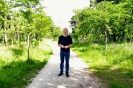 Walking in an Incheon park
