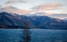 Lake Hawea and mountains - morning