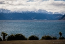 Lake Hawea and mountains - middle of the day