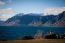Lake Hawea and mountains - late afternoon