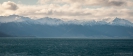 Lake Hawea and mountains - end of the day