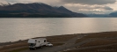 Suzi motorhome parked up at Lake Pukaki
