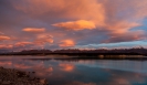 Sunrise Lake Pukaki - Ben Ohau Range beyond