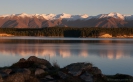 Sunrise Ben Ohau Range across Lake Pukaki