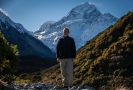 Ross posing in front of Mt Cook