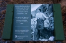 Information board at Fred\'s Rock in Hooker Valley
