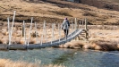 Swing bridge near Mt Sunday