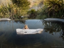 Early morning dip at Waikite hot pools