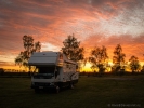 Sunrise and Suzi motorhome at Ealing