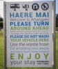 Whangaerei dump station sign