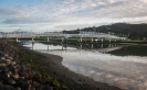 Sunrise Hatea River Whangarei - a new footbridge on the walkway