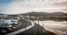 Sunrise Hatea River Whangarei - the new walkway from the new bridge
